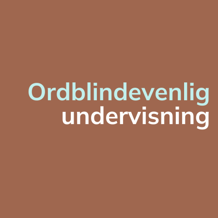 Ordblindevenlig undervisning