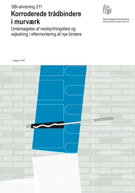 Anvisning 211: Korroderede trådbindere i murværk